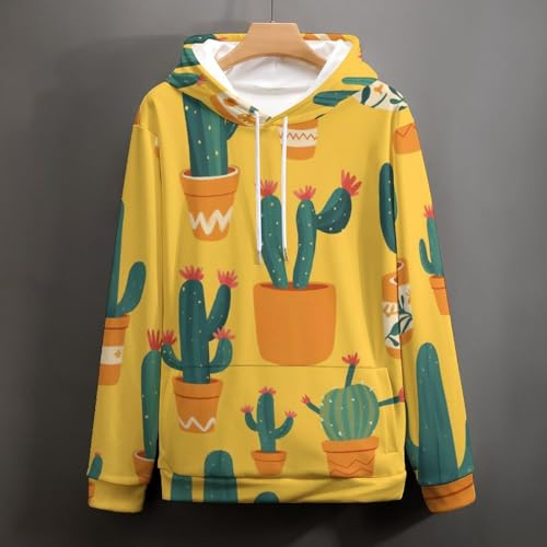 Sweatshirt pullover cactus de dessin animé manches longues pour l'automne - 5