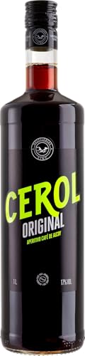 Cerol Café Licor Original 1L – Licor de Café Artesanal de Alcoy – Aperitivo Tradicional Mediterráneo con Café Arábica Natural – Sabor Auténtico y Elaboración Artesanal – Bebida Premium Licores Sinc.