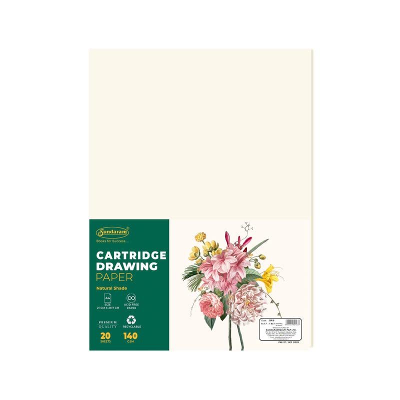Sundaram A4 Cartridge Drawing Paper 20 Sheets 21 x 29.7 cm (Pack of 2) (B0C3GVZRPQ) Amazon Price History, Amazon Price Tracker