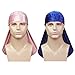 ASHILISIA 2 PCS Crushed Velvet Wave Durag – Premium Soft Durag Headwear with Extra Long Tail Perfect for 360 Waves