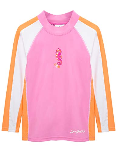 Girls Long Sleeve Rash Guard 12 mos - 12 yrs, UPF 50+ Sun Protection