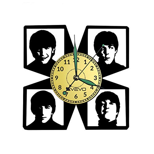 EVEVO Beatles Horloges Murales Disque Vinyle Disques Vinyliques Horloges Murales Vinyle Record Mur l’horloge Créatif… - Les Beatles, Paul McCartney, John Lennon, RIngo Starr, George Harrison EVEVO Beatles Horloges Murales Disque Vinyle Disques Vinyliques Horloges Murales Vinyle Record Mur l'horloge Créatif… – Image 6