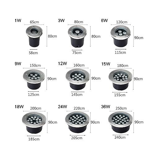 Spot LED encastrable sol IP66 étanche AC85-265V pour terrasse et escalier