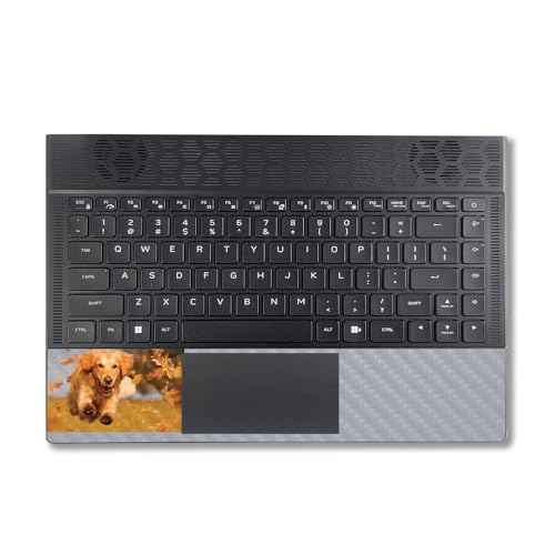 Image of MightySkins Carbon Fiber Skin Compatible with Alienware X14 R2 (2023) Full Wrap Kit - Puppy Fall | Protective, Durable Textured Carbon Fiber Finish | Easy to Apply & Change Styles | Made in The USA