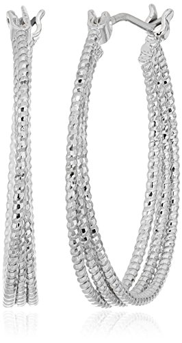 Image of Nine West Women's Small Hoop Earrings, Timeless Fashion Jewelry Accessories for Everyday Styling, Lightweight Hoop Earrings for Casual, Work, and Dressy Outfits