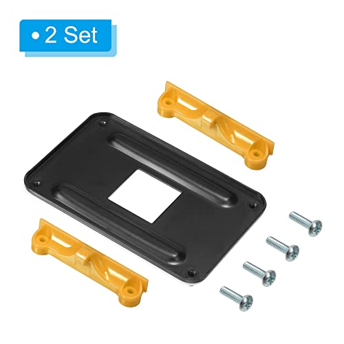 PATIKIL AM4 Backplane CPU Cooling Bracket Heatsink Bracket Cooling Mounting Sheet Plate Durable with 4 Screws Yellow Black for AM4 Motherboard Socket - Image 3