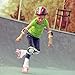 jessie Roller Skates for Women, Flash Four-Wheel High Top PU Leather Outdoor Roller Skates for Professionals and Beginners Indoors & Outdoors (Size: EU 38=US 8)