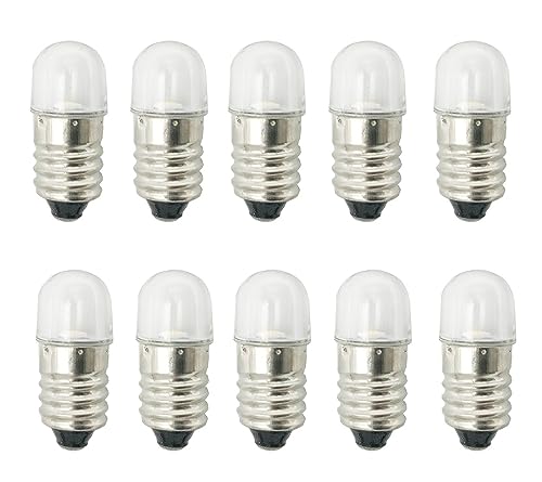 ShuoHui E10 Sockel LED Lampe 0.5W 12V Kaltweiß Taschenlampe...