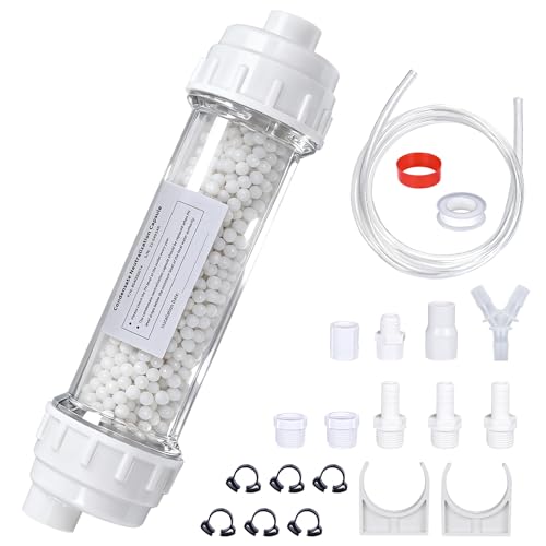 Condensate Neutralizer Kit, Compatible with Rinnai Tankless Water Heater, Replacement for Model 804000074 - Acidic Condensate Neutralizer Prevents Pipe Corrosion & Damage