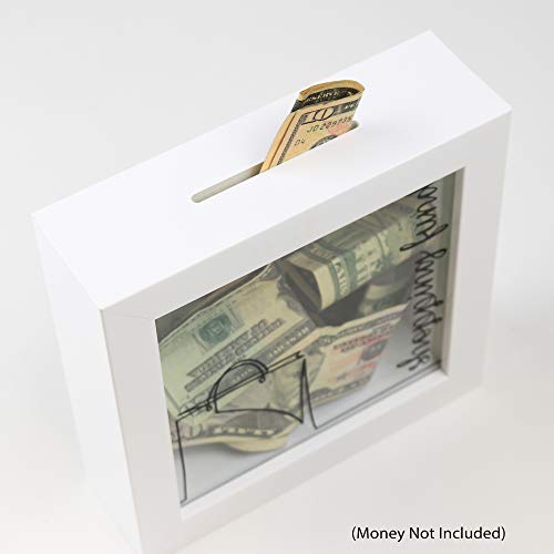 Lawrence Frames Shopping Fund Shadow Box, 8X8, White #TOP29