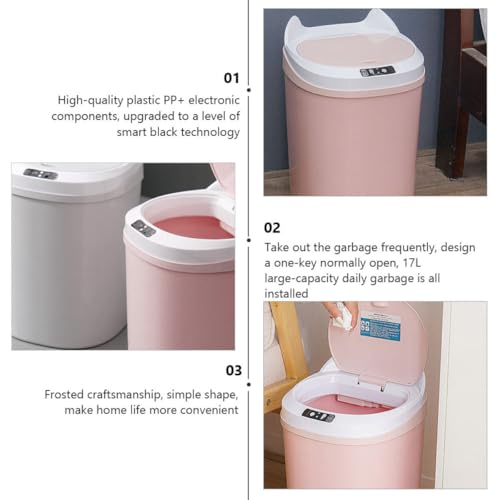 Bote de basura automático recargable 17L con sensor inteligente miniatura 5