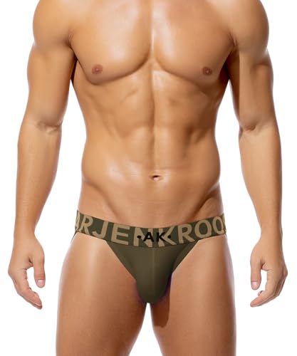 Arjen Kroos Jockstrap Homme Coton Suspensoir Sportif sous-Vêtements de Sport Respirant String Tanga, Taille Basse