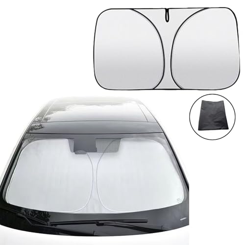 Parasol de coche para Lexus RX450h de doble capa plegable con bolsa gris 2