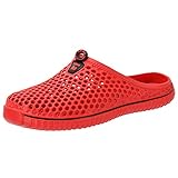 Aleader Unisex Garden Sandal Clog Shoes Red 10 B(M) US Womens / 8.5 D(M) US Mens