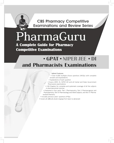 Image of PharmaGuru | A Complete Guide for Pharmacy Competitive Examinations GPAT • NIPERJEE • DI and Pharmacists Examinations (PB 2026)