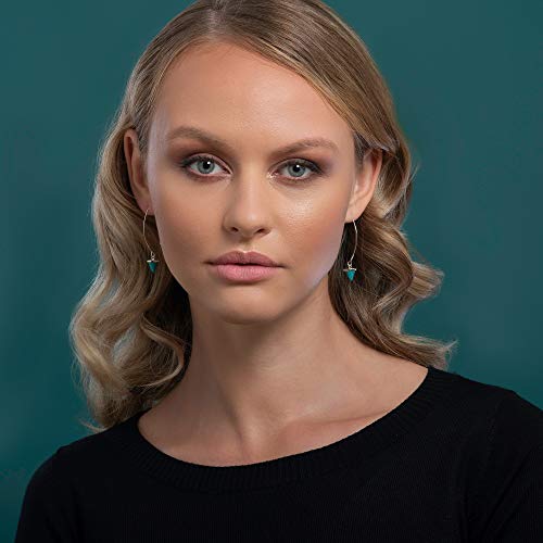 Namana Orecchini Lunghi Turchesi da Donna