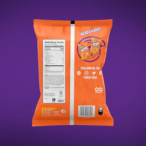 Image of Bundle of Takis Fuego 17oz Fiesta Size Bag, Hot Chili Pepper & Lime Flavored Extreme Spicy Rolled Tortilla Chips + Takis Intense Nacho 17 oz Fiesta Size Bag