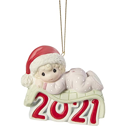 Precious Moments 211005 Baby’s 1st Christmas 2021 Dated Girl