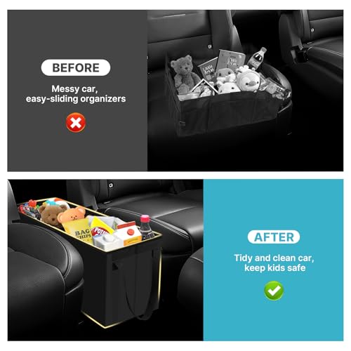 Image of Mixsuper Liner Car Seat Organizer for 2026 Hyundai Palisade LX3, Console Organizer Backseat Box for Palisade LX3, Kids Toys Baby Supplies Dog Toy Box Storage Bin Travel Accessories