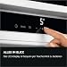 AEG Einbau-Kühlschrank 88cm mit 4-Sterne-Gefrierfach, Serie 5000 OptiSpace: 1x vielfach verstellbare & 1x teilbare Glasablage, großer Kühl- (104L) & Gefrierraum (14L), LCD-Display, Festtür, TSF5O88WDF