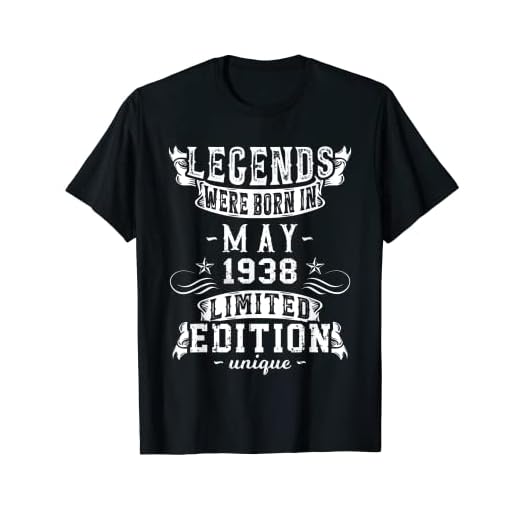 Cumpleaños Mayo 1938 Edición Limitada Regalo Legend May Camiseta