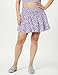 The Drop Women's Rosalia Smocked Waist Mini Skirt, Purple Paisley Print, L