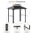 Modern Shade Grill Gazebo 6' X 8', Aluminum BBQ Gazebos with Shelves and Paper Towel Holder, Grill Canopy with Galvanized Steel Roof, Grill Gazebo with USB and USB-C Charging Ports for Patio