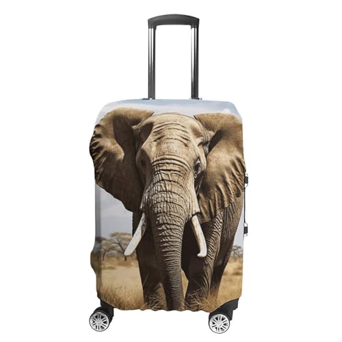 Elephant Luggage Cover, Washable Elastic Suitcase Cover Protector Fit 18-32 Inch Luggage