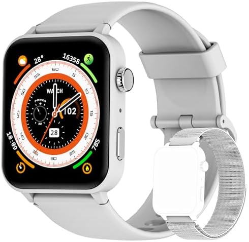 Montre Connectée IOWODO - Appels, Notifications, écran 1.85", Couleur Rose - Compatible Android/iOS