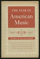 The Year In American Music 1946-1947: By Many Hands. B000NVBKSC Book Cover