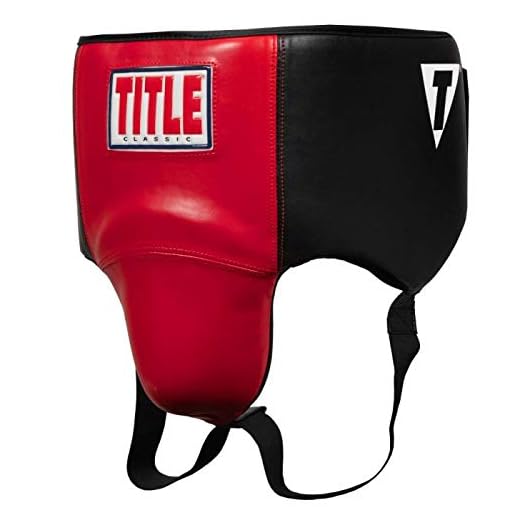 Title Boxing Classic Ultra Light Protective Cup 2.0, Black/Red, Medium