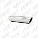 MBRP T5135 4" O.D. 2.5" Inlet 16" Length T304 Stainless Steel Angled Cut Rolled Exhaust Tip