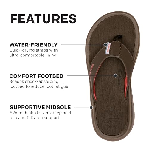 Grundens Women's Deck-Mate 3-Point Sandal | Comfortable, Water-Friendly Deck Sandal for Fishing, Boating, and Beachwear4