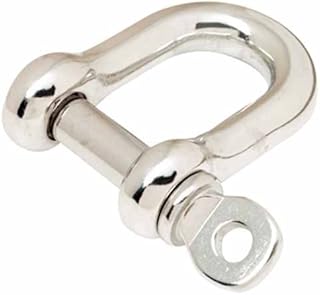 D SHACKLE Stainless Steel 5/16 IN Size: 5/16, Model: 44601, Home & Tools