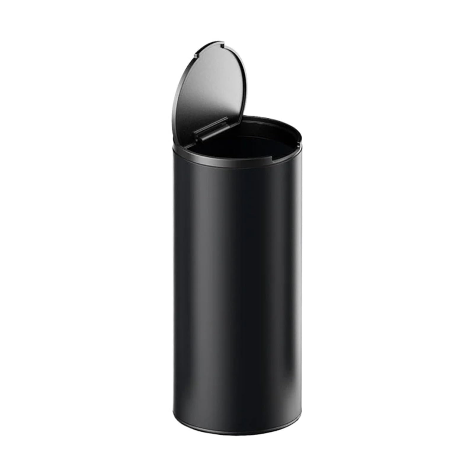 Car Bin Car Ashtray Creative Aluminum Alloy With Lid Automotive Ash Cartridge Trash Can Automatically Extinguish Smoke Cars Rubbish Bins(Trash can black)