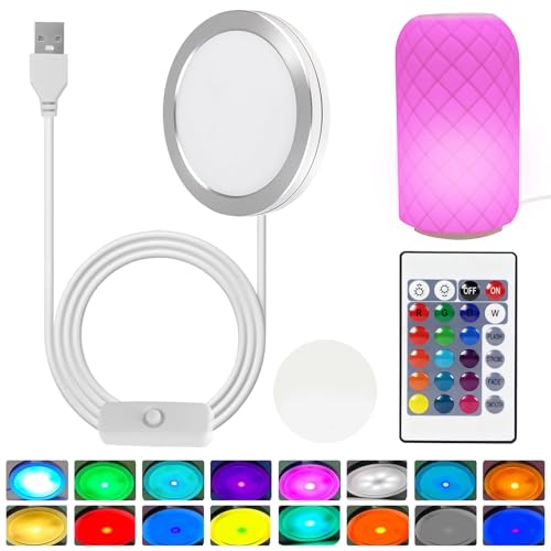 NICEWAT Kit de lámparas LED para impresora 3D, 16 tipos de luces RGB, kits de lámparas LED para laboratorio de bambú A1, A1mini, P1S, P1P, X1C, modelos de luz nocturna de repuesto con mando a