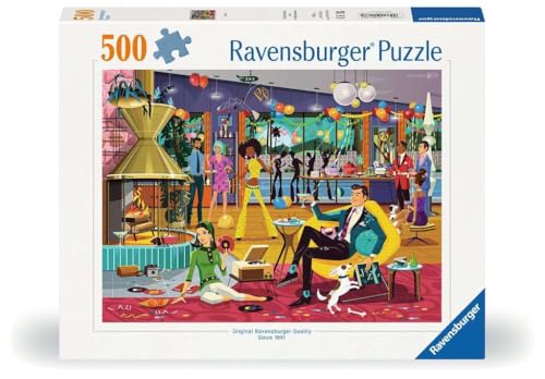 Ravensburger Jazzy! Party Time 500 piece Jigsaw Puzzle for Adults and Kids Age 10 and Up