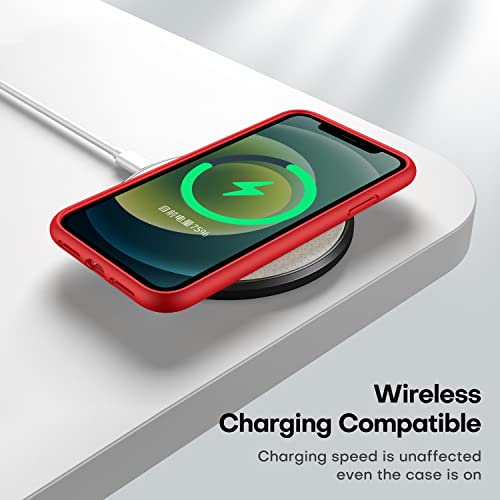 CellEver Heavy-Duty Silicone Case for iPhone 11 - Military Drop Protection, Elevated Screen & Camera Protection, Scratch-Free Interior, Bright Red by CellEver - Used condition - Image 6