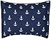Amazon Basics Kid's 2 Piece Comforter Set - Soft, Easy-Wash Microfiber - Twin, Navy, White Anchors