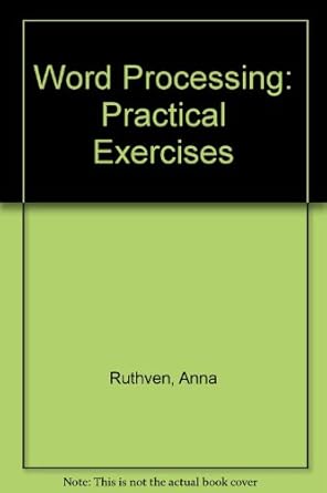 Buy Word Processing: Practical Exercises Book Online at Low Prices in ...