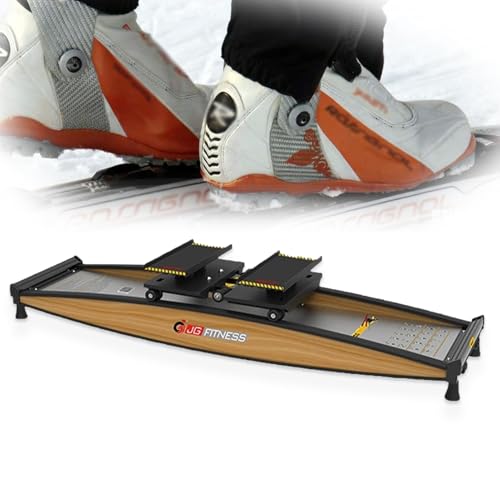 MINHUIJIHUI Ski Trainer, Simulatore di Sci per Casa, Resistenza Magnetica Regolabile 0-100 kg, capacità 150 kg, Facilità d’Uso Principianti, Copertura Muscolare 80%, Design Ergonomico Compatto