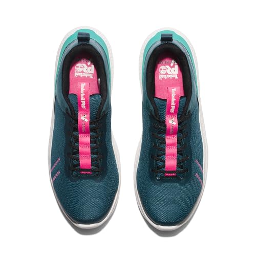 Timberland PRO Women's Setra Composite Safety Toe Industrial Athletic Work Shoe, Green/White-2024 New, 7 M US