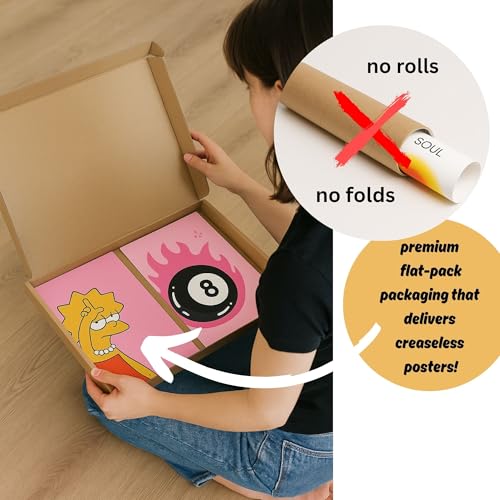 Image of Yellow Town India Y2K Crush Poster Kit | Pack of 21 MultiSized Art Prints + Wall Friendly Adhesive | 300 GSM | Pink Girly Self Love Aesthetic Posters | Room Decor for Hostels & Dorms