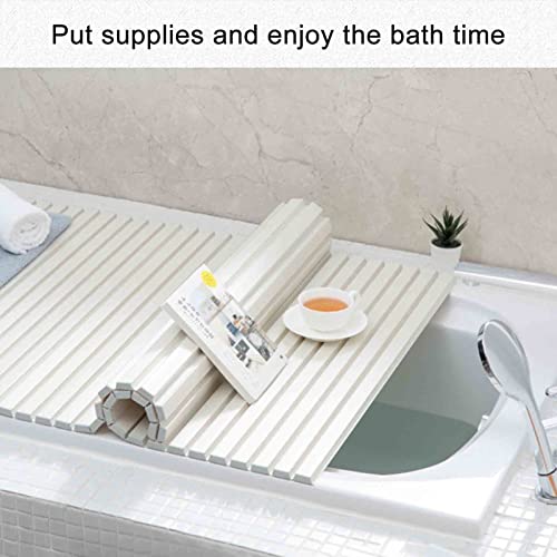 Plateau de baignoire pliable isolant maintenant l'eau chaude et support - 6