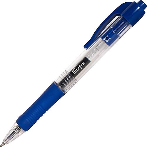 Bolígrafo retráctil de gel Integra ITA36157 azul