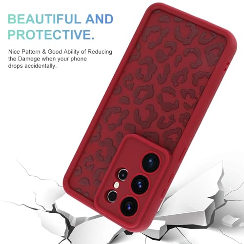 Image of Compatible with Samsung Galaxy S26 Ultra Case, Wine Red