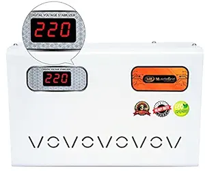 MuscleGrid 4KVA (90v-300v) Heavy Duty Electricity Bill Reducer Mainline Voltage Stabilizer and Guard for 1.5ton Split and Window AC (4KVA (90V-300V))
