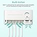 MECO Portacepillo de Dientes Eléctrico Esterilizador UV con 5 Ports Dispensador de...