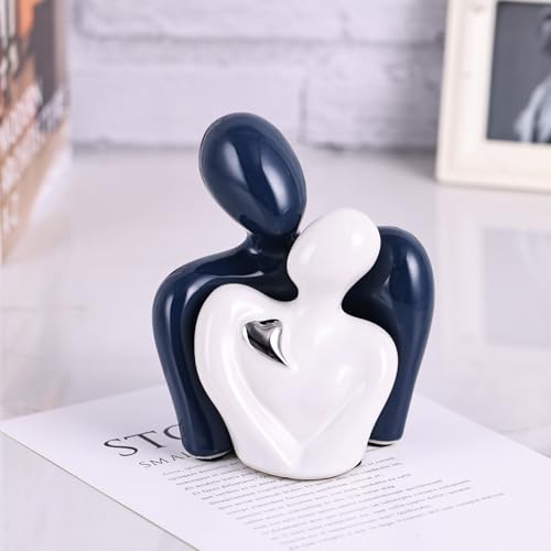 Mini Estatua Cerámica Pareja Romántica Decoración Hogar miniatura 4