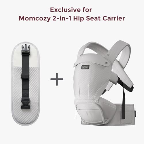 Image of Momcozy Hip Carrier Belt Extender - Compatible with Momcozy Move2Fit Hip Carrier, Extends Waist Band up to 61 inch for Plus Size Parents, Adjustable Fit, Soft & Breathable, Airmesh-Grey